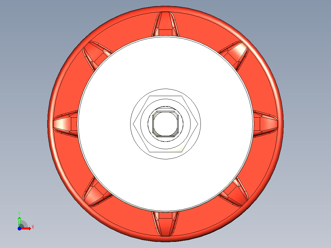 防震水平調整腳座701,702,703-3D多系列多零件图纸模型前视图