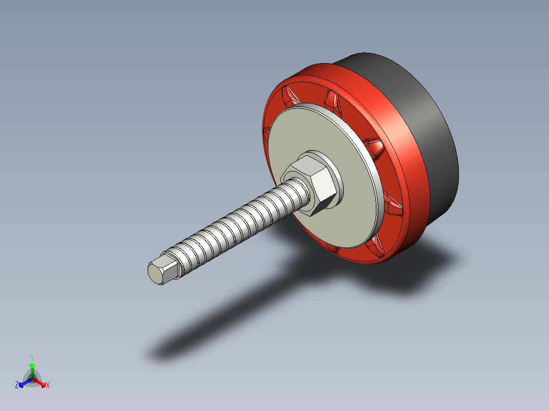 防震水平調整腳座701,702,703-3D多系列多零件图纸模型正等轴测图