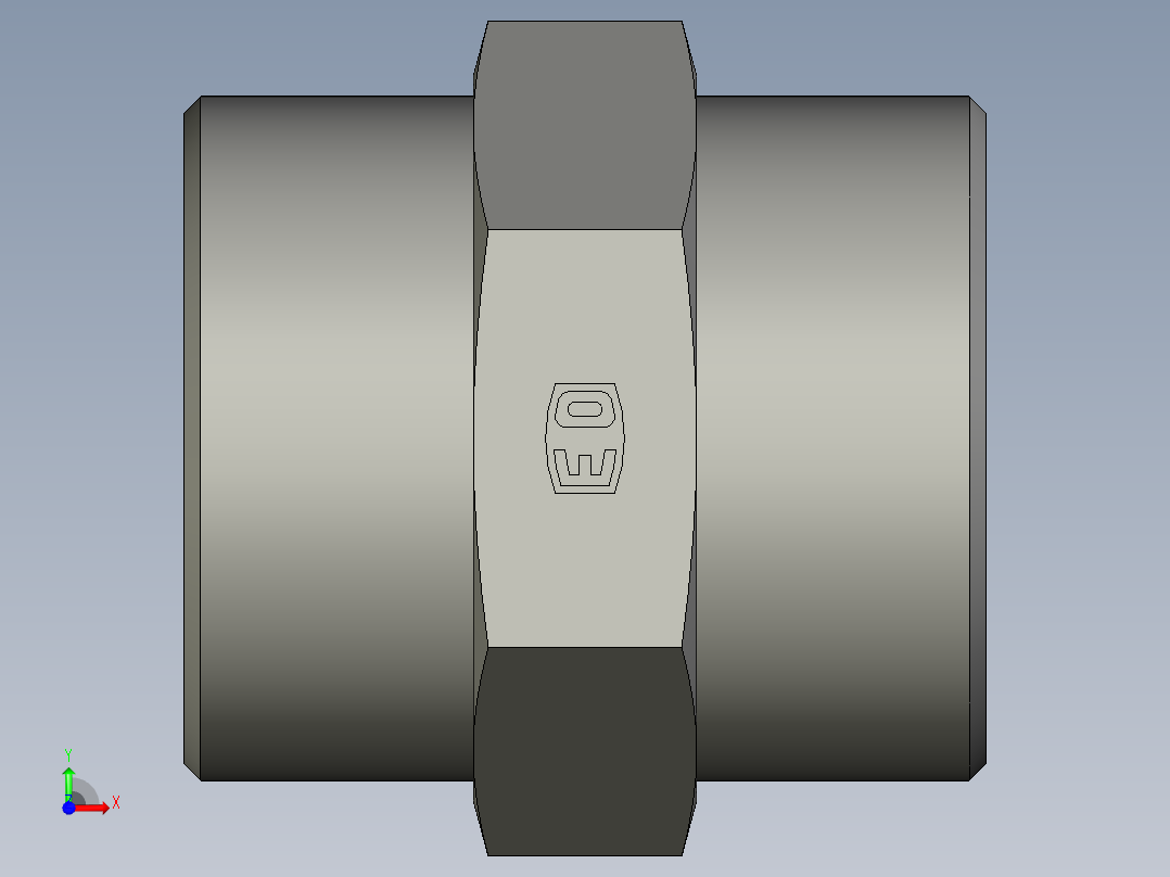 卡套式工业通用硬管接头EO Union G38S71X前视图