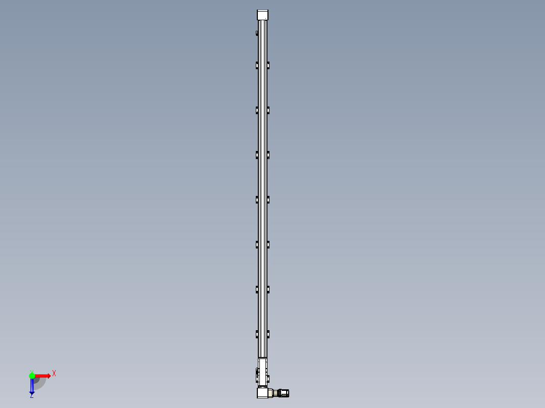 同步带滑台-欧规B8-L176-S3000-L-ZP40-D3-N5俯视图