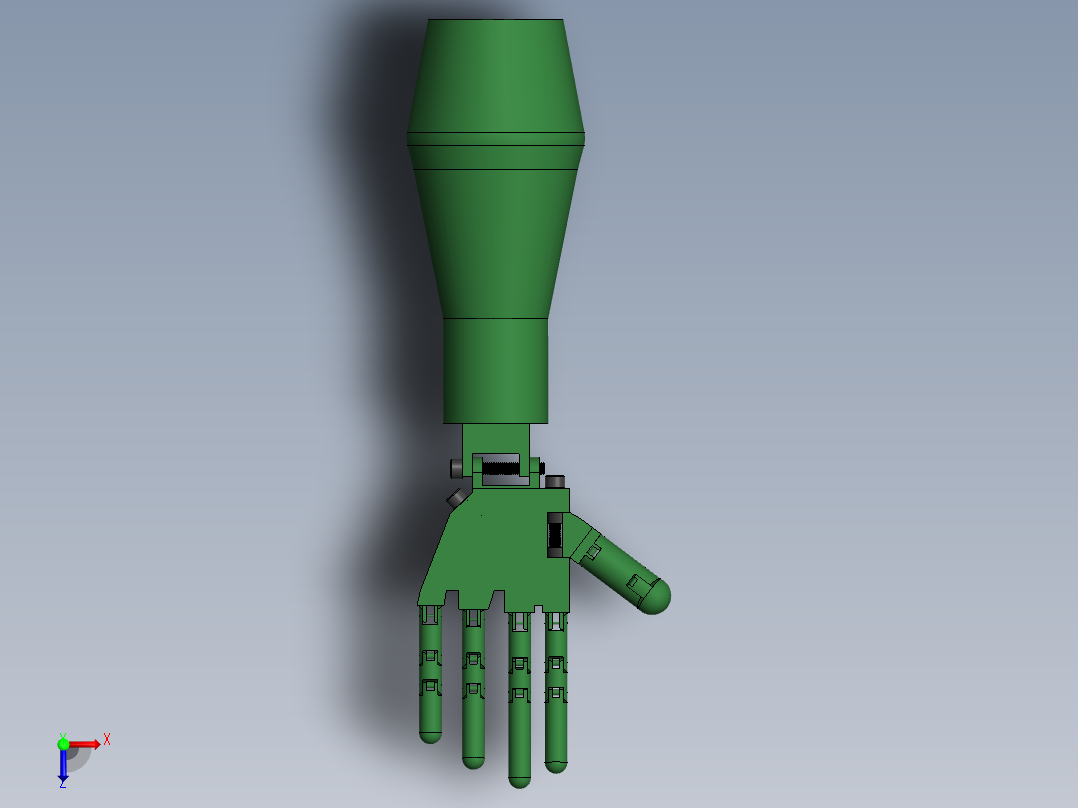 仿生机械手 (51)俯视图