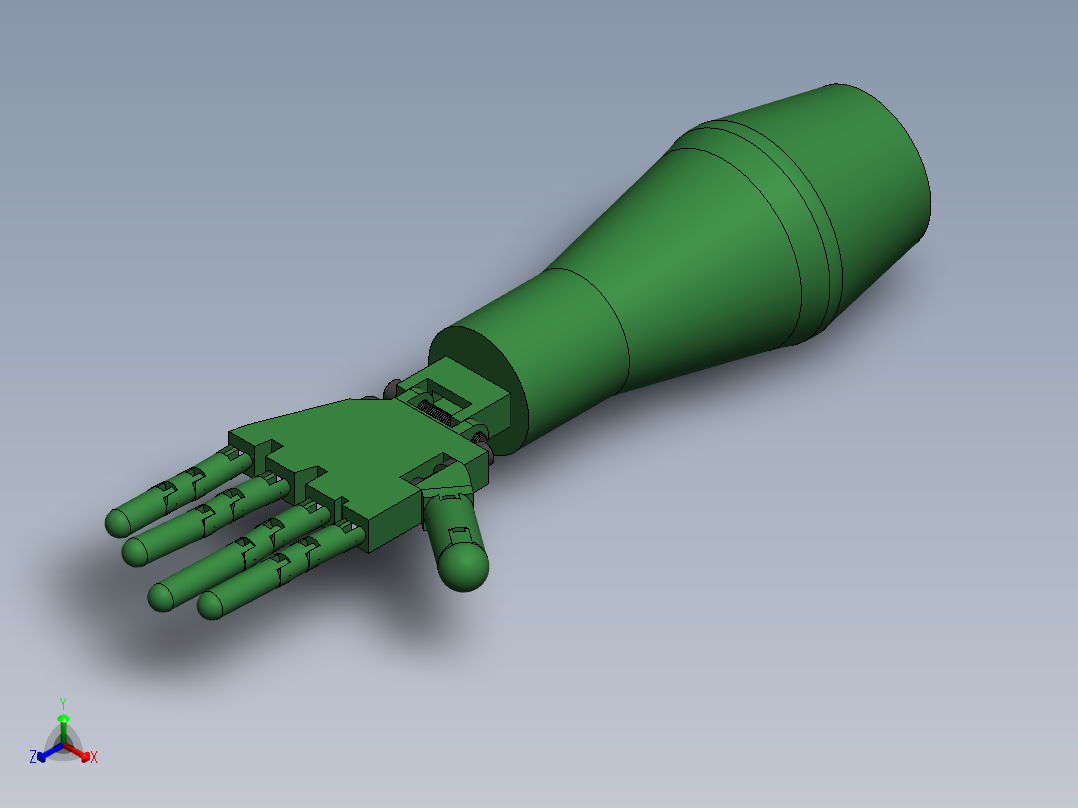 仿生机械手 (51)正等轴测图