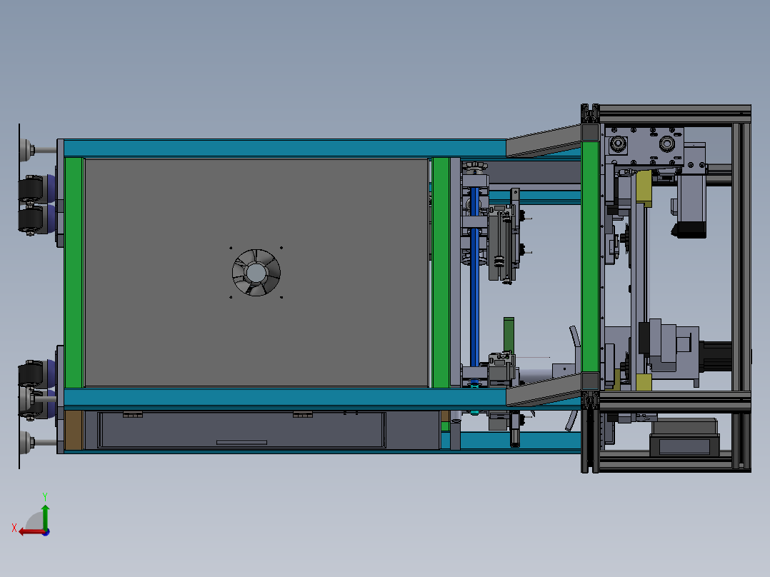 自动注胶机后视图
