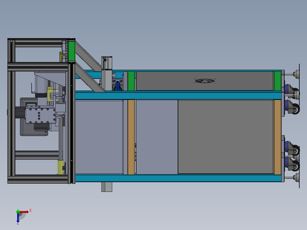 自动注胶机俯视图