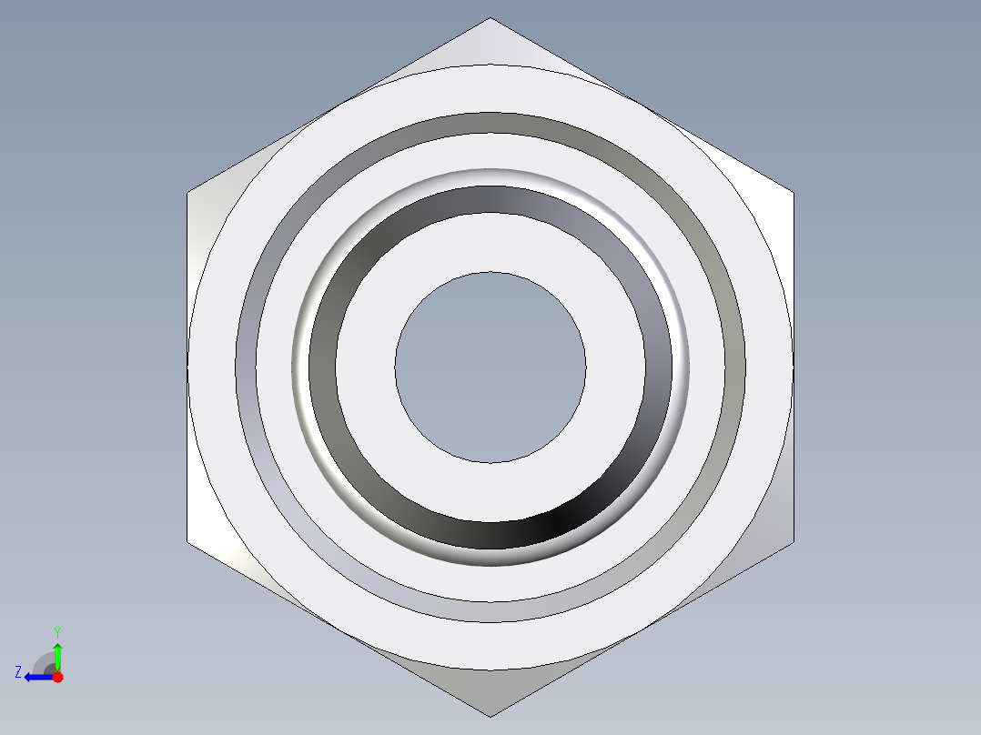 卡套式工业通用硬管接头EO_Swivel_connector_EGE10LREDCF右视图