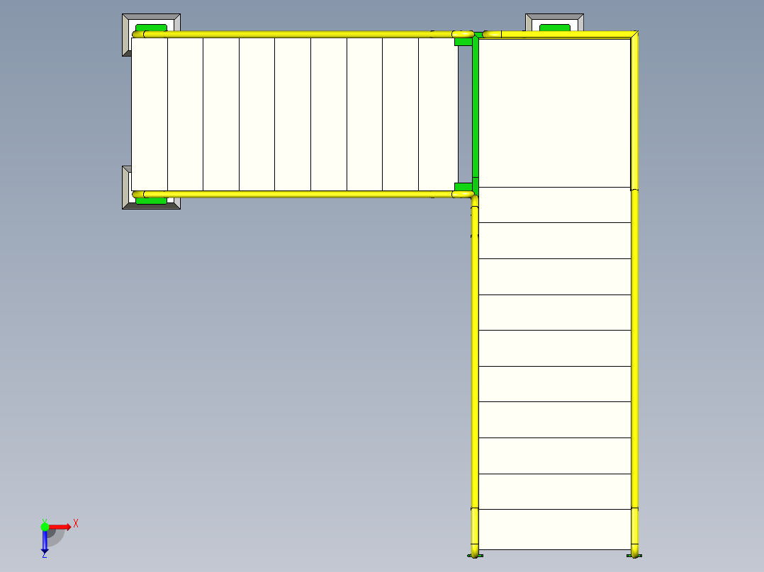 两层楼梯俯视图