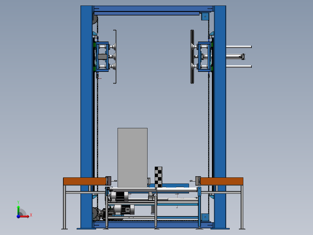 龙门码垛sw18可编辑前视图