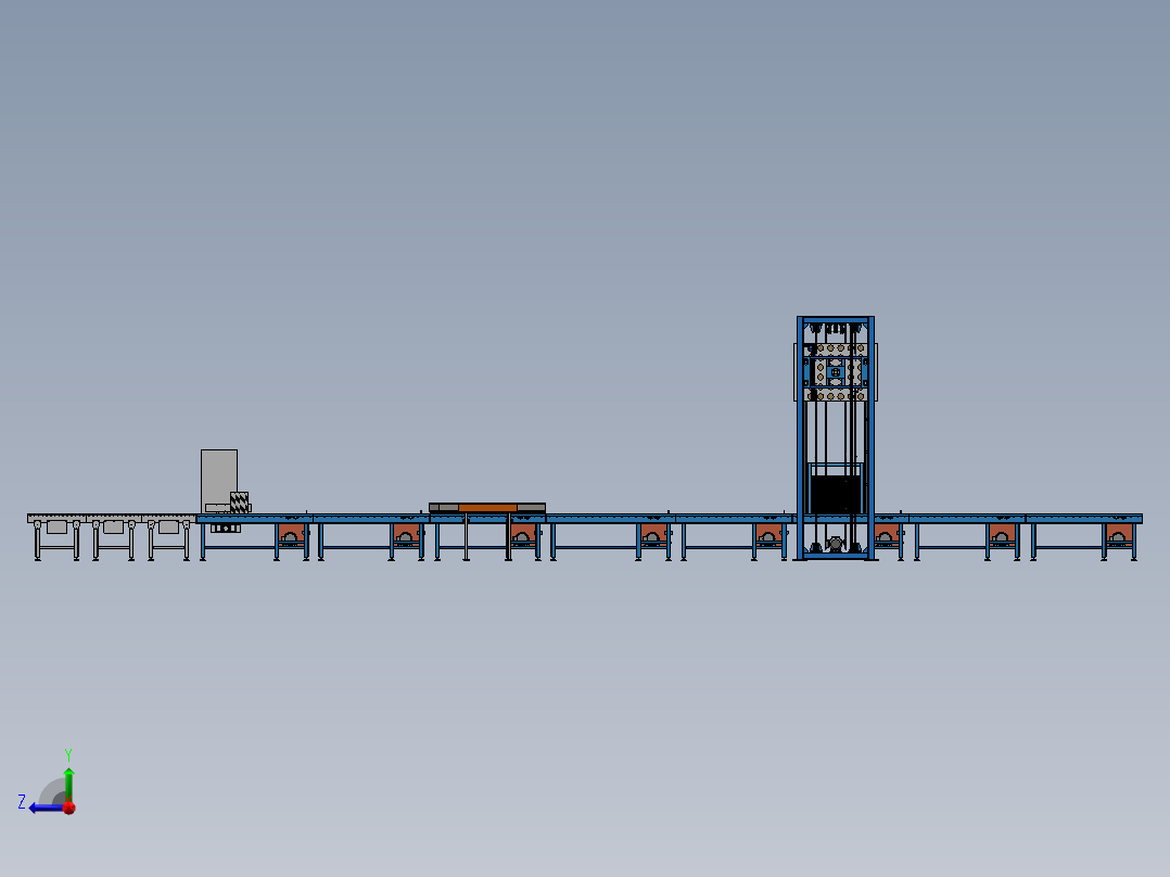 龙门码垛sw18可编辑右视图
