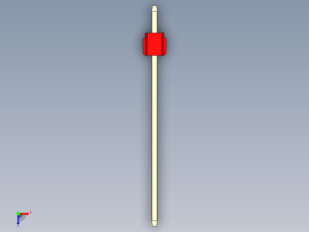 彩色公头100mil（2.54mm）系列-DS1021_red_3x01p_100mil_Type19_rev1.0俯视图