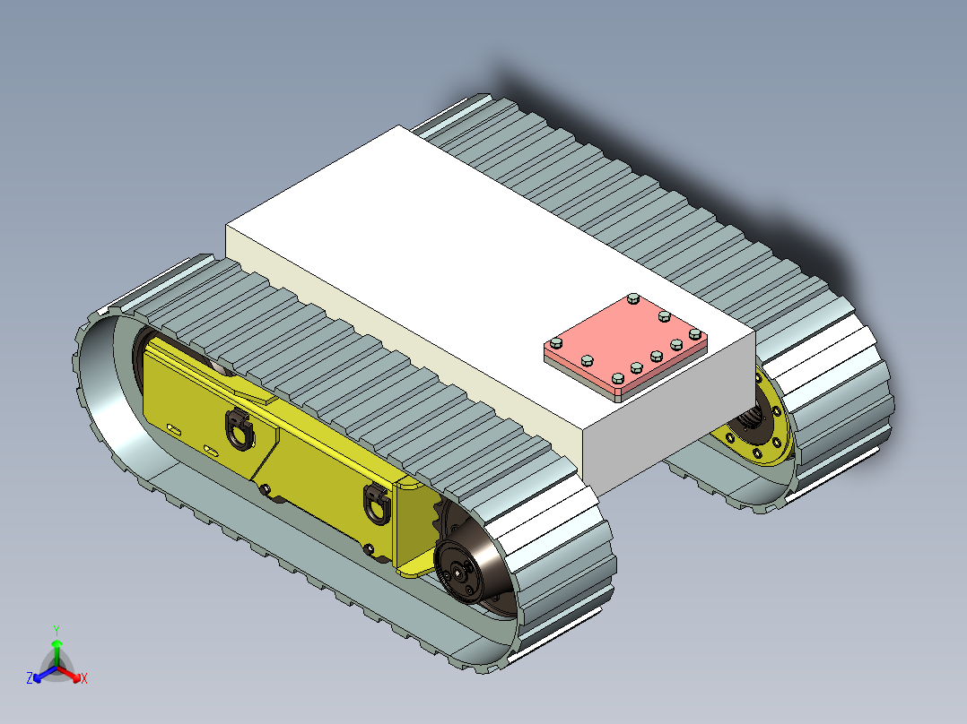 挖掘机履带1318213==35正等轴测图