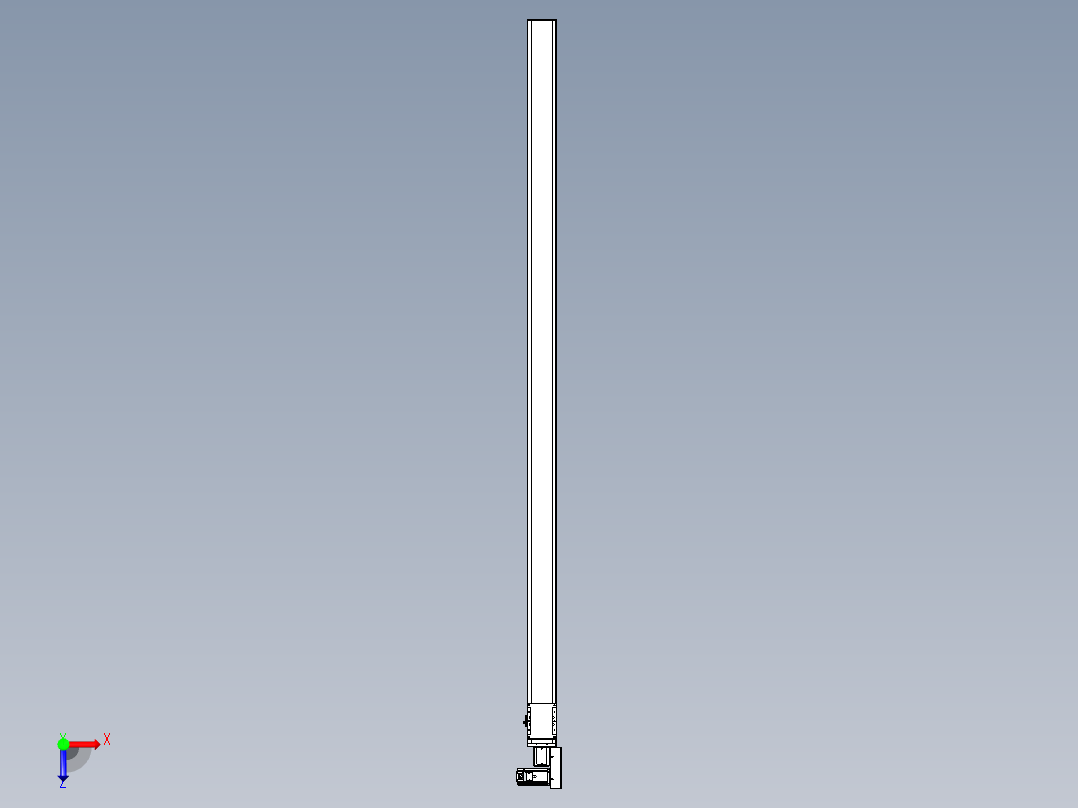 同步带全封闭直线模组TPA-HCB-105D-90-L2400-MR-Y-P20-N3俯视图