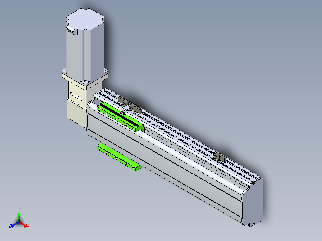 同步带滑台-半封闭B13-L90-S300-R-Z86-D3