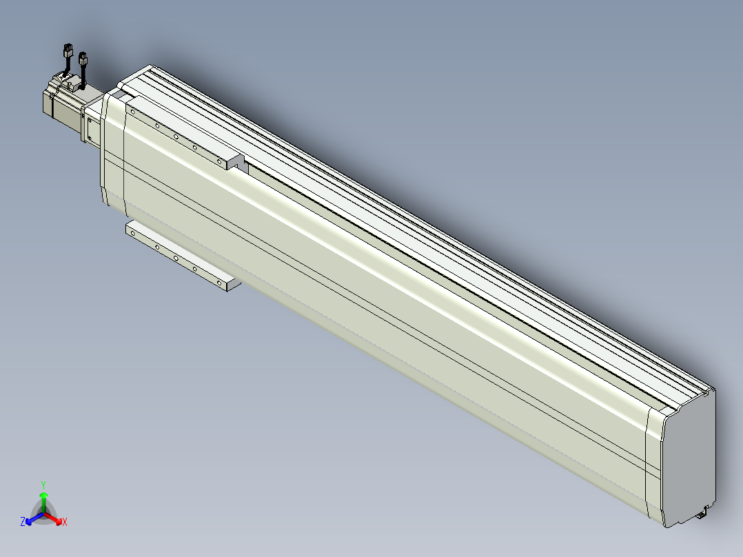 VF丝杆传动-一般环境VF27-Lxx-C-S1100-BC-ZP75-C3正等轴测图