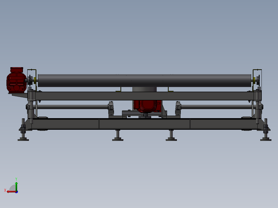 小型输送机后视图