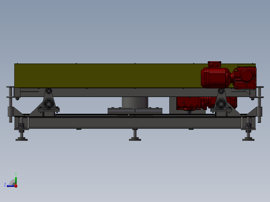 小型输送机右视图