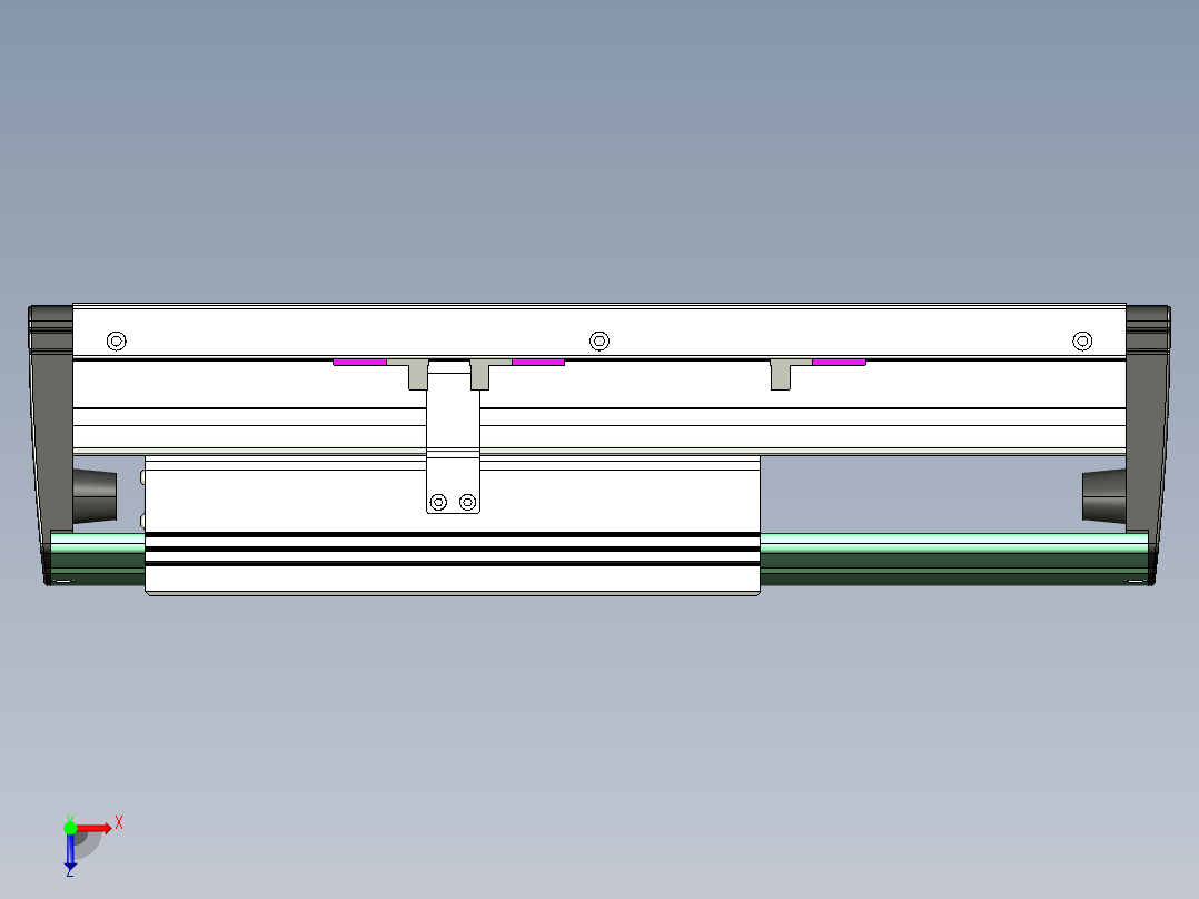 威洛博VL系列直线电机模组-VL22H3-S100俯视图