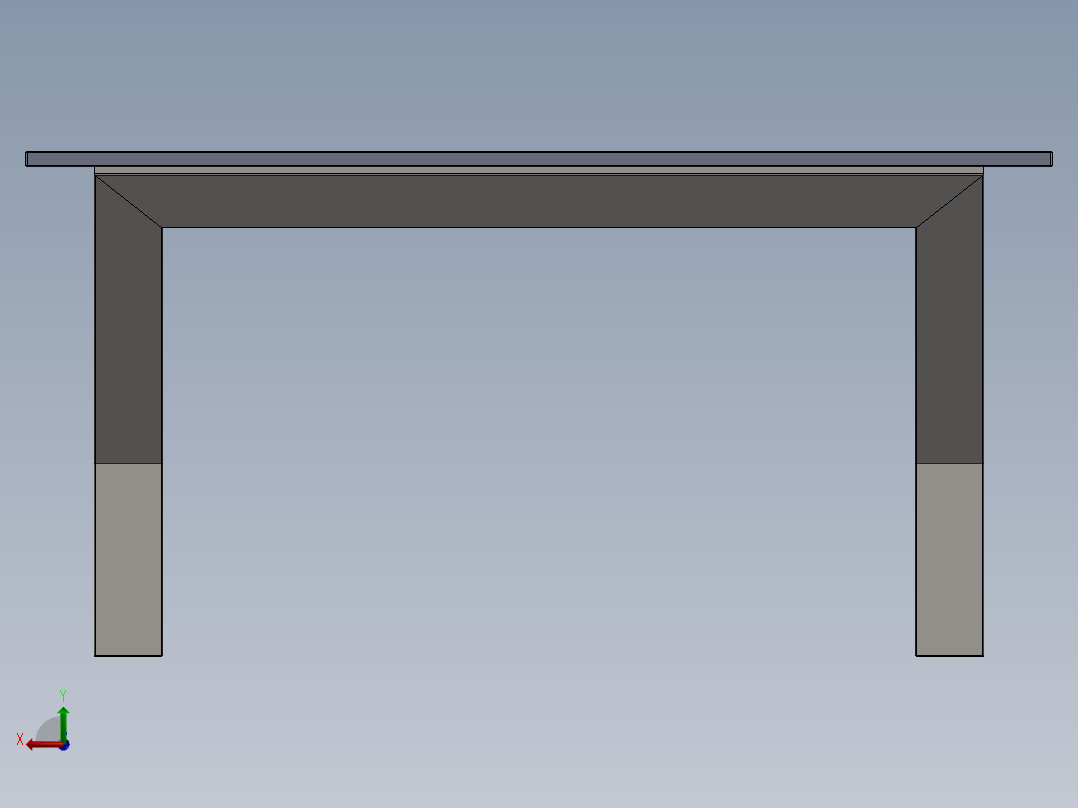 花园桌、工作桌、书桌后视图