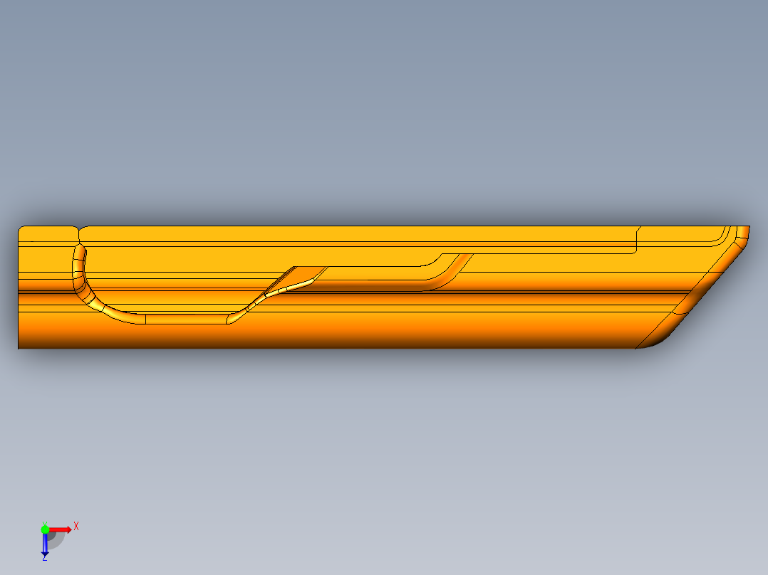 PP-19 Bizon 顶盖模型俯视图
