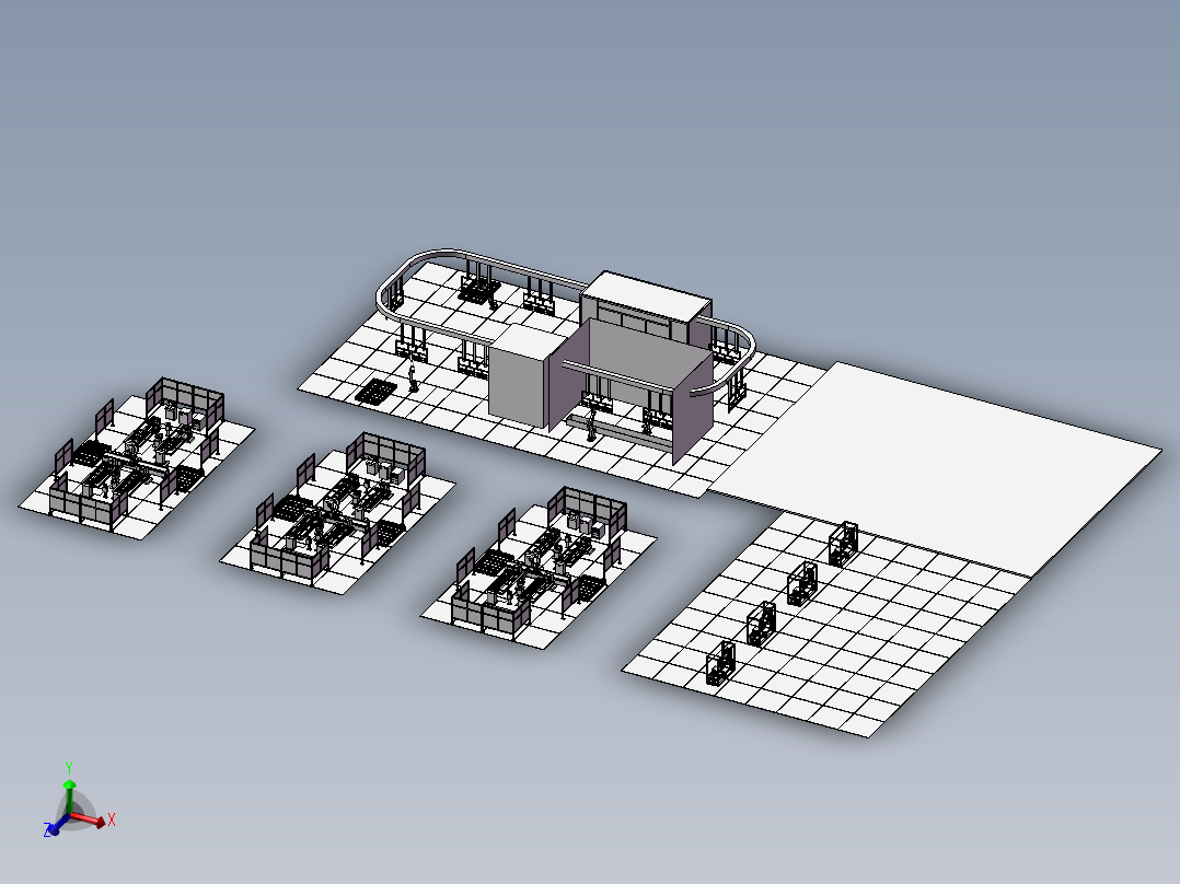 下料、焊接、喷漆 车间布局