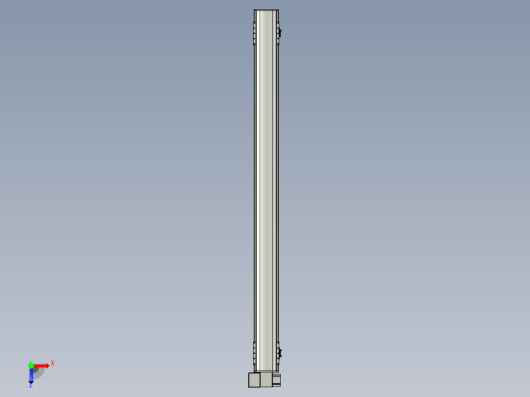 直线模组WG-LHB12-S1500-LD设计图纸俯视图