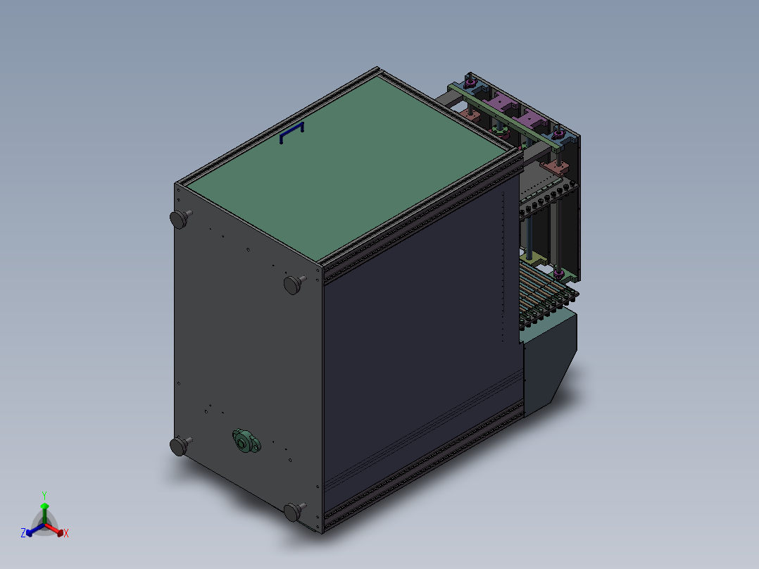 PCB板叠板机3D图纸 H804正等轴测图