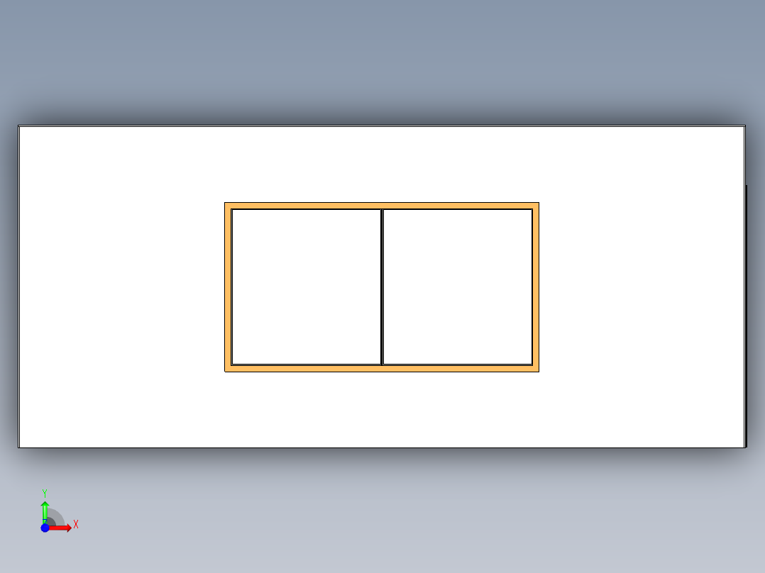 现代化办公空间前视图