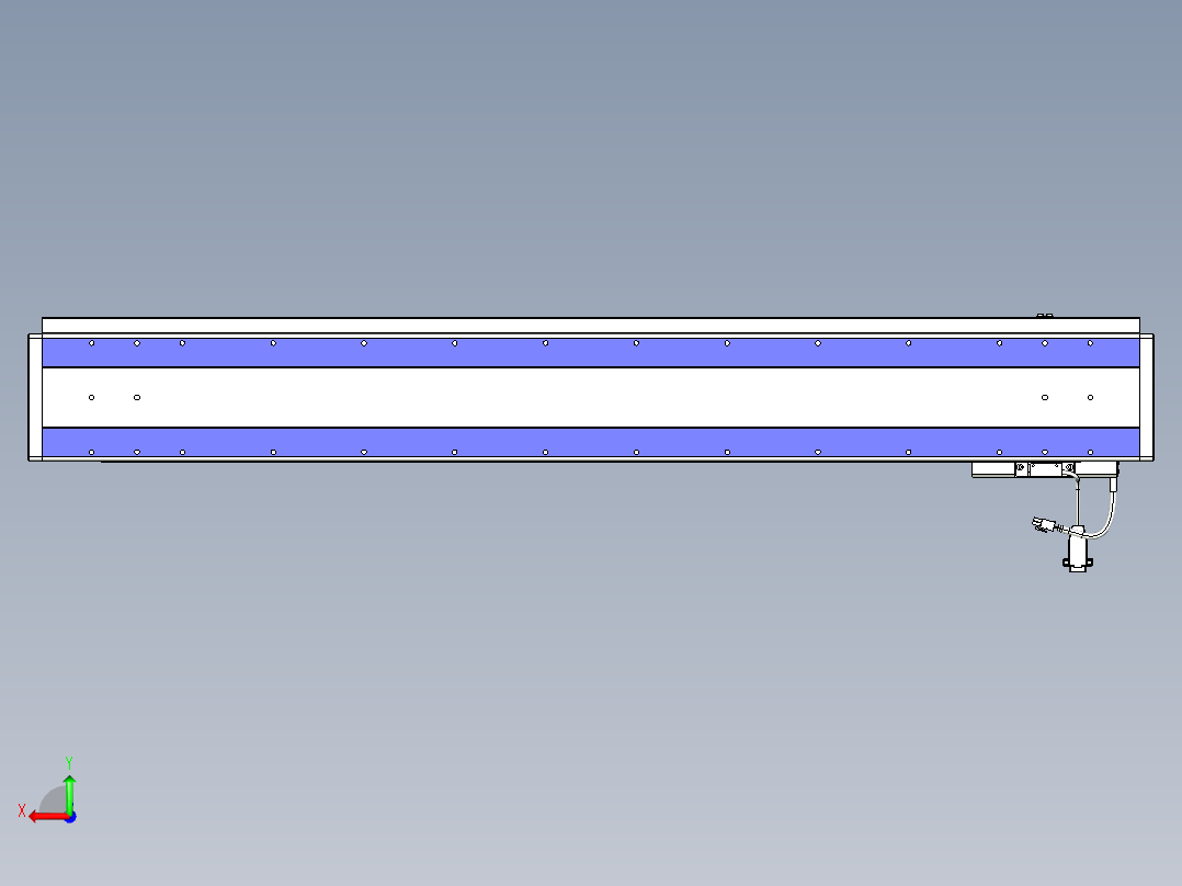 威洛博VL系列直线电机模组-VL14S2-S1000后视图