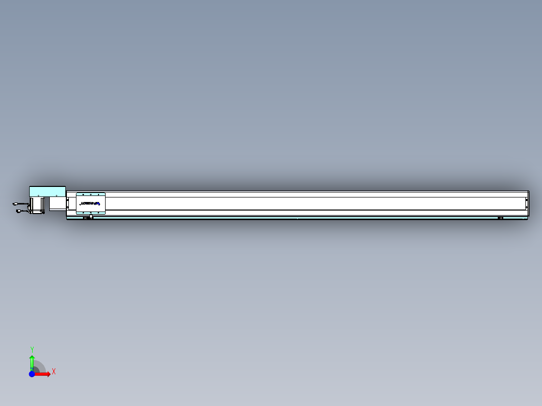 威洛博VBC同步带传动一无尘环境VBC14-L45-S2250-BR-ZP75-C3前视图