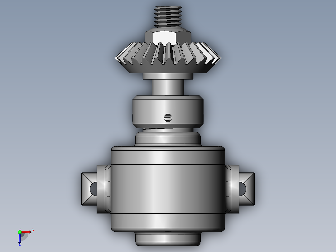 齿轮泵（sw11+爆炸图）俯视图