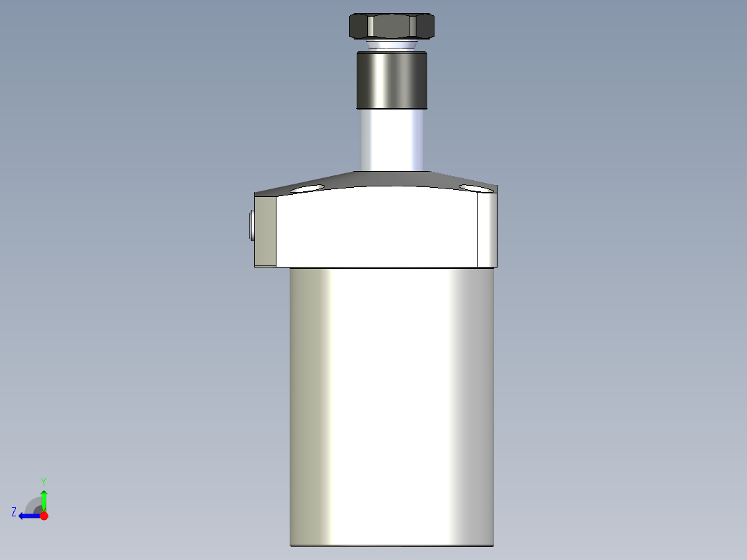 KOSMEKWHE2500-2GL多系列多零件图纸模型右视图