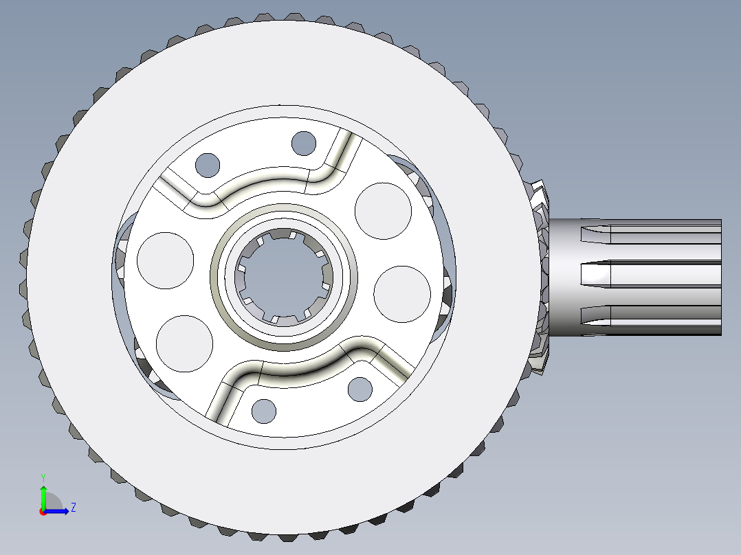 齿轮啮合 (112)左视图