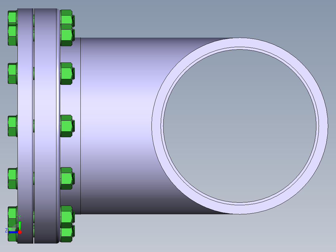 [PVC] 访问三通Access Tee右视图