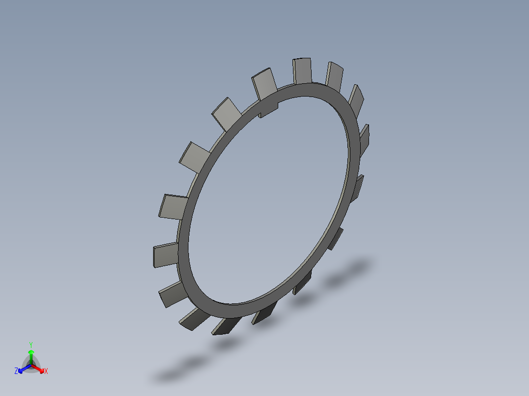 SKF轴承配件开槽螺母锁紧垫圈<span style='color: red'>3D</span>模型IGS格式