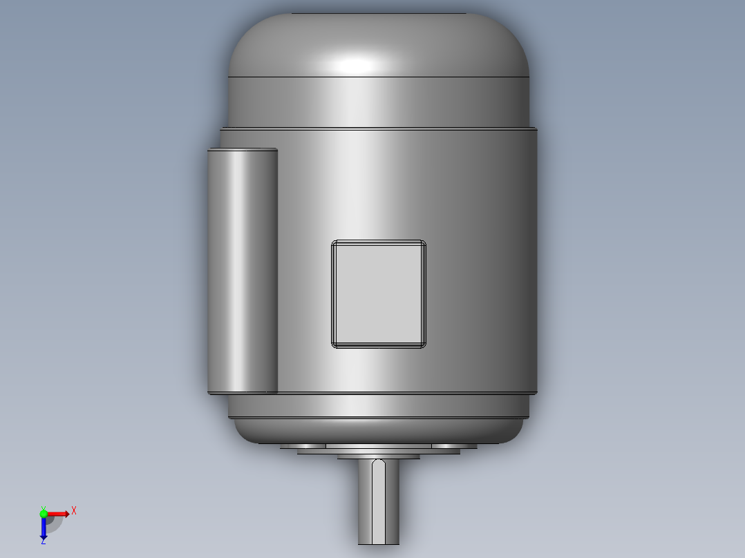 异步电机DJ_YS系列(IP44)_IMB14型_YS-90S-4俯视图