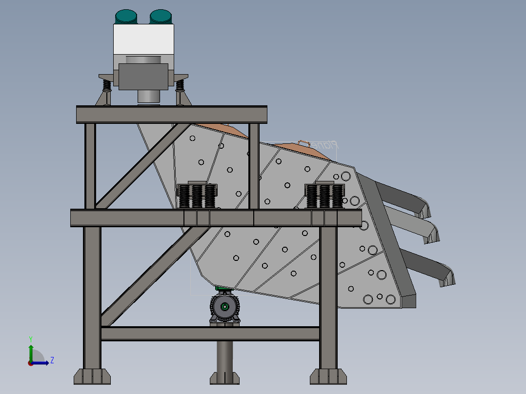 糖分级机左视图
