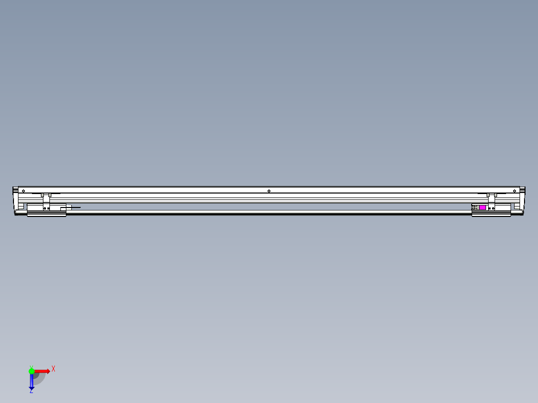 威洛博VL系列3d模型模组2VL14S1Y-S1100俯视图