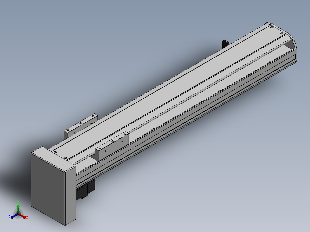 精密模组MY120-T10-450L-BM-P10B-C4-C正等轴测图