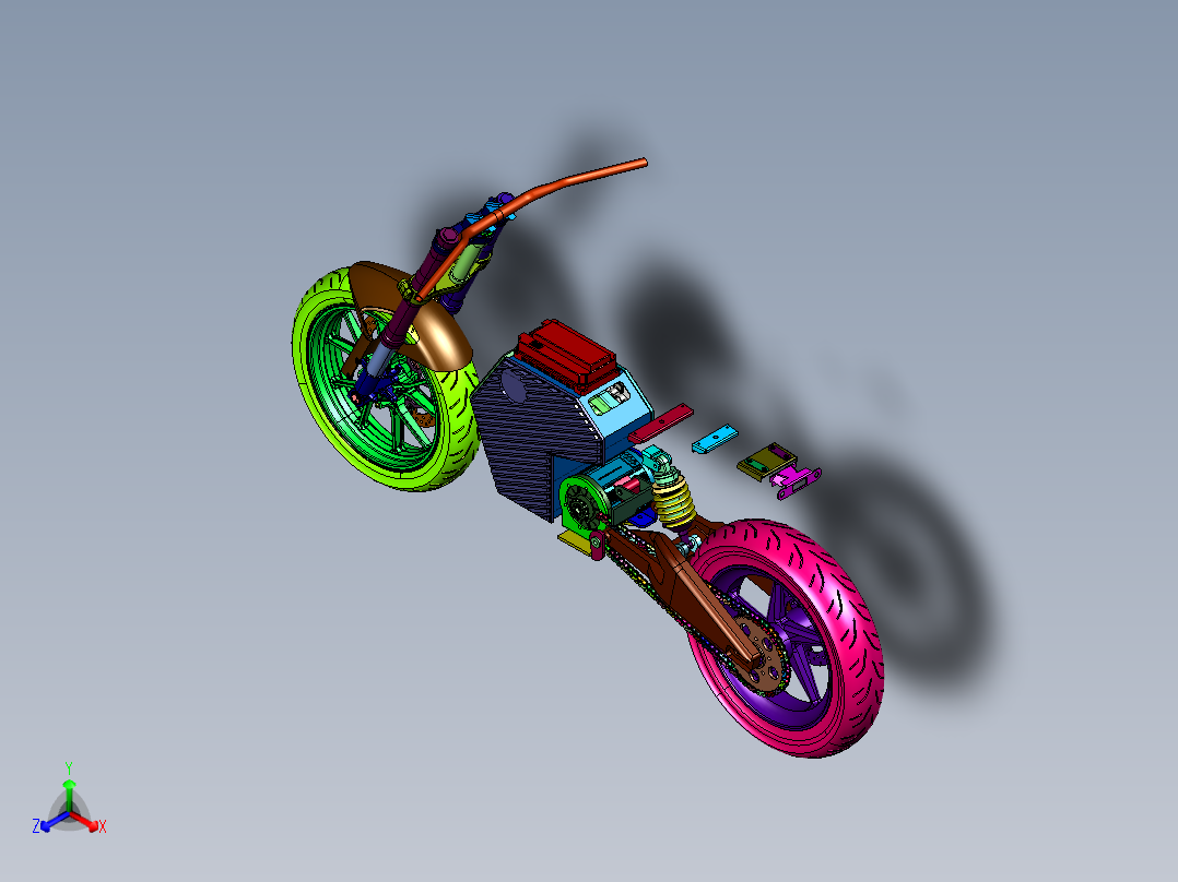通勤越野电动两轮轻便<span style='color: red'>摩托车</span>