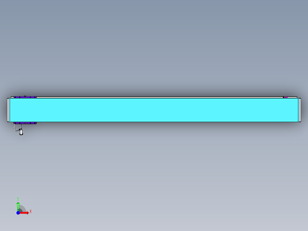 威洛博VL系列直线电机模组-VL22H3-S2400前视图