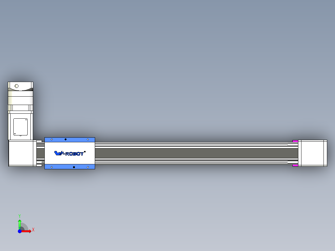 威洛博LB.GB同步带传动--欧规系列GB8-L192-S700-BR-P75-K前视图