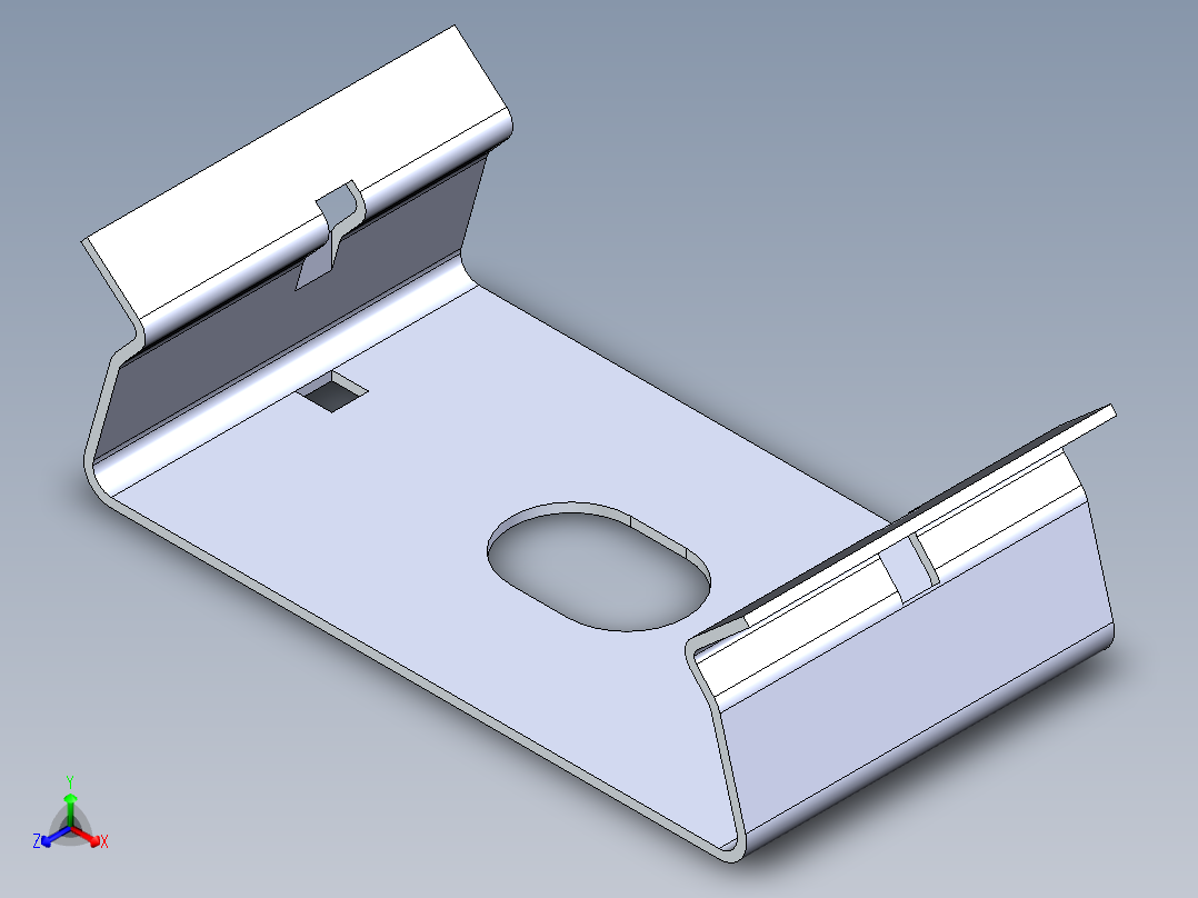 型材-KJN LED LIGHT STANDARD BRACKET LMBWLB32正等轴测图