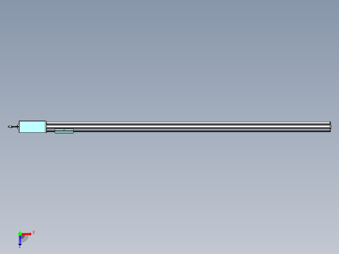 威洛博VBF同步带传动一般环境VBF14-L45-S1850-BR-ZP75-C3俯视图