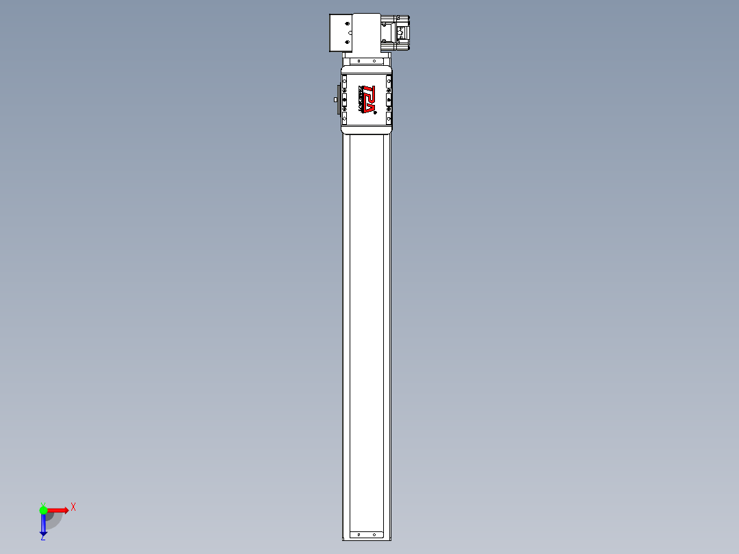 同步带全封闭直线模组TPA-HCB-85D-90-L650-RP-Y-P20-N3俯视图