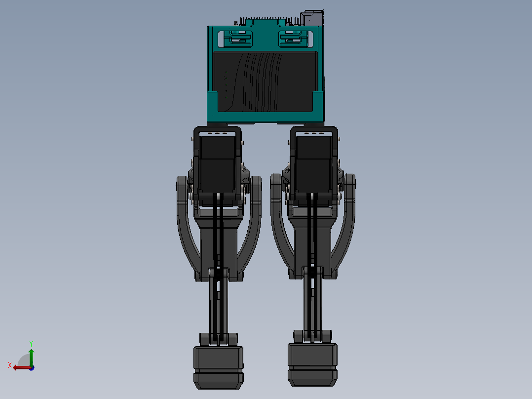 Bipedal Robot双足机器人结构sw23可编辑后视图
