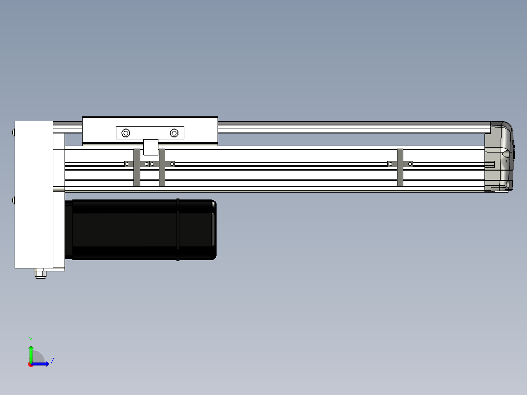 Toyo东佑达直线模组-ETH14-250-BM-400W+煞車左视图