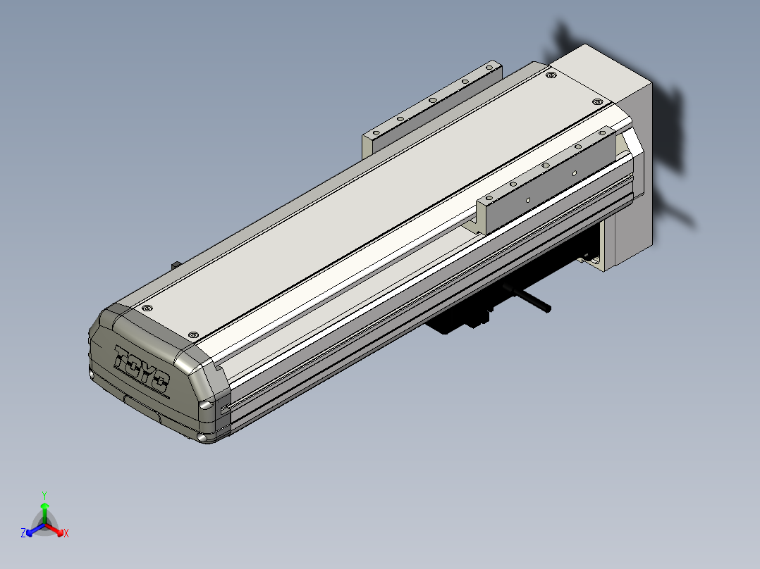 Toyo东佑达直线模组-ETH14-250-BM-400W+煞車正等轴测图