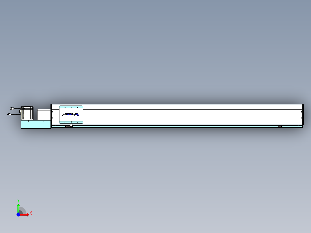 威洛博VBC同步带传动一无尘环境VBC14-L45-S1400-BL-ZP75-C3前视图