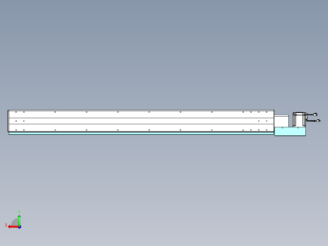 威洛博VBC同步带传动一无尘环境VBC14-L45-S1400-BL-ZP75-C3后视图