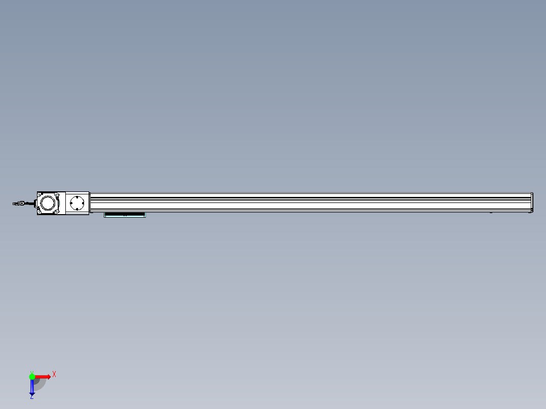 威洛博VBC同步带传动一无尘环境VBC14-L45-S1400-BL-ZP75-C3俯视图