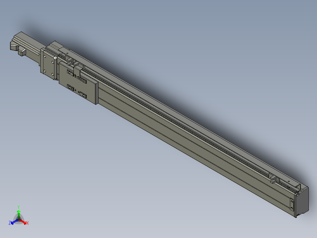 VF丝杆传动-一般环境VT6-L10-C-S600-BC-P10-C4正等轴测图